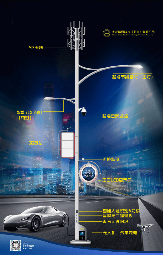 LED燈桿屏|智慧燈桿屏|立柱廣告機|LED廣告機|智慧路燈屏|燈桿廣告屏|燈桿屏